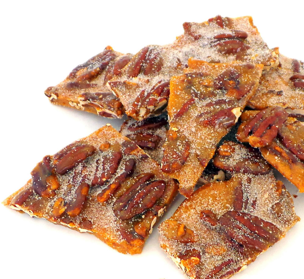 Cinnamon Spiced Pecan Brittle